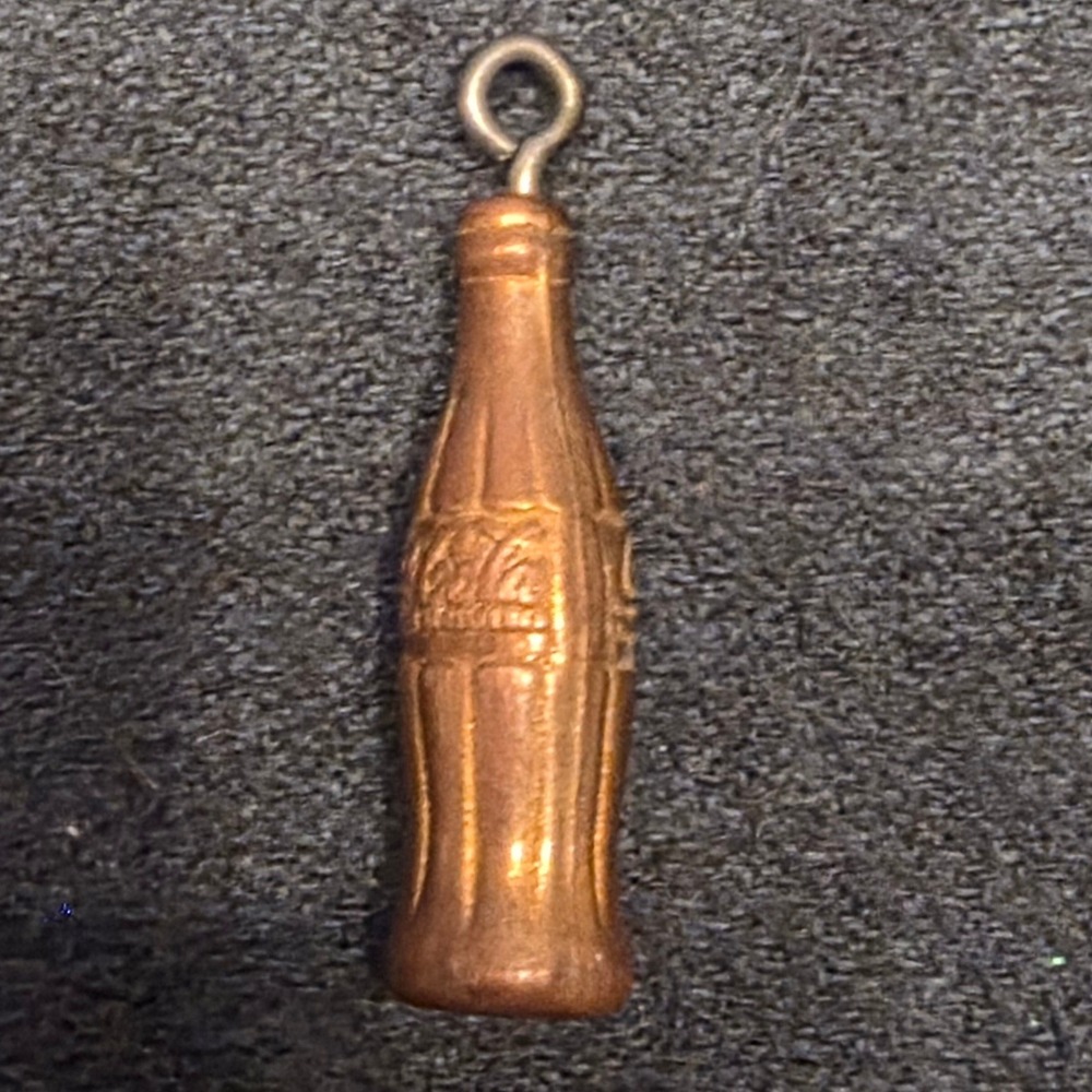 Coca-Cola Charm Unisex OS Copper Bottle Pendant Vintage Soda‎ Memorabilia Retro